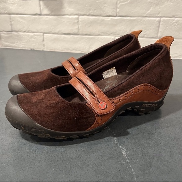 Merrell sz 7.5 Plaza Bandeau espresso suede Maryjane shoes - Picture 5 of 16